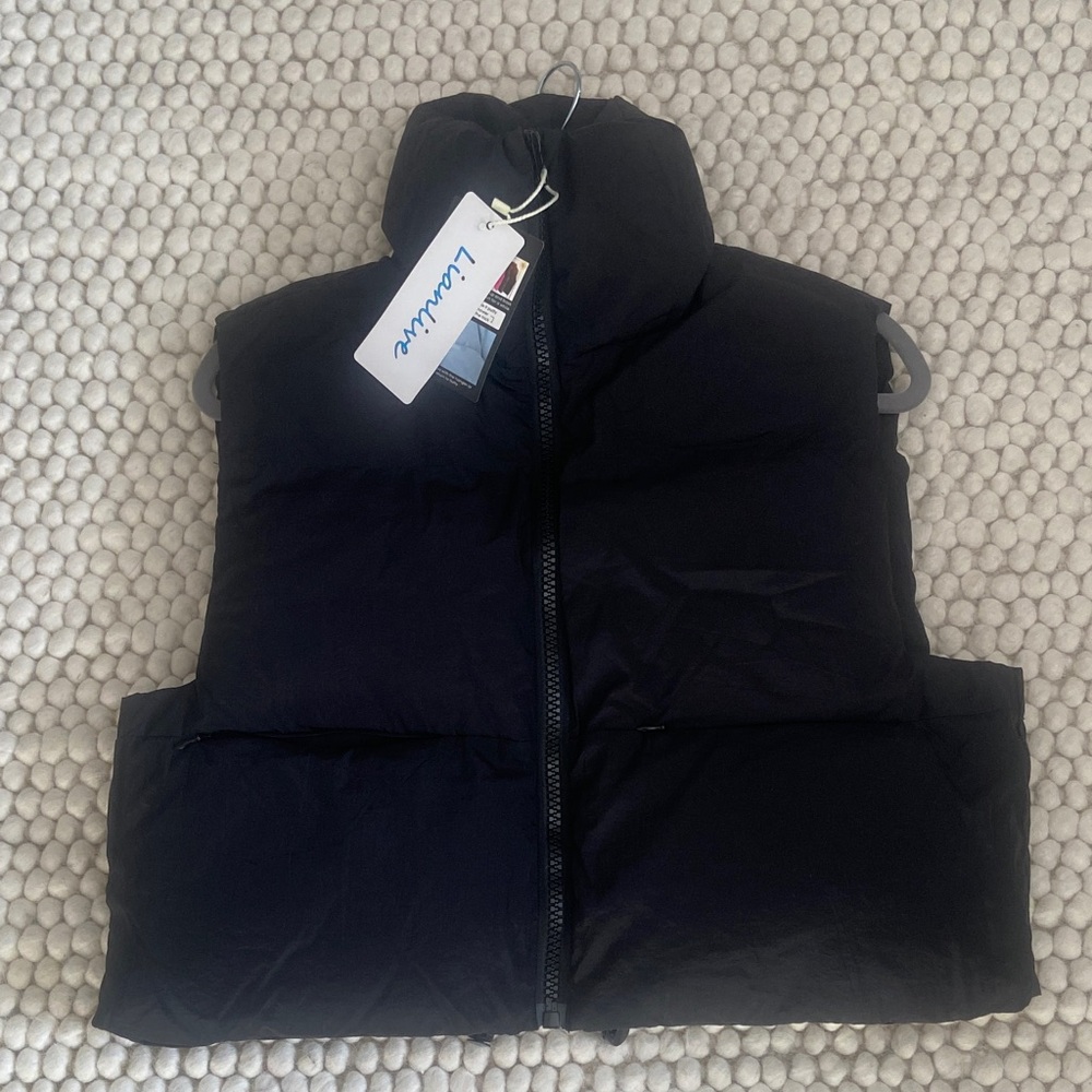 Women's Midnight Black Quilted Vest